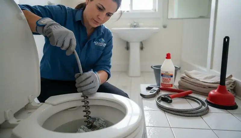 Expert Plumbing Pro - clogged-toilet-repair
